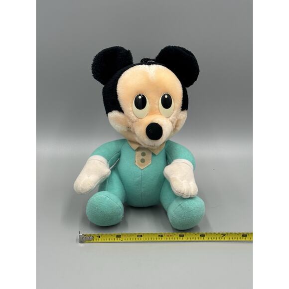 Vintage Mickey Mouse Disney Baby Playskool 9 Inch Stuffed Animal Faded Tag READ - Picture 3 of 11